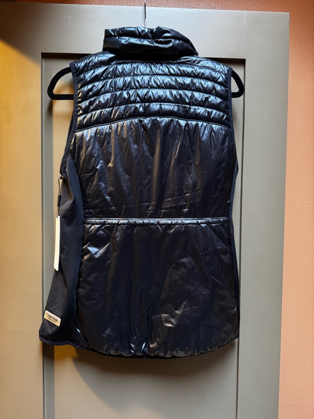 Calvin Klein Puffer Vest Performance Funnel-Neck Women's Size Medium NWT - Picture 3 of 7